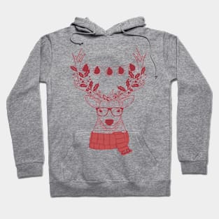 Hipster christmas shirt | reindeer christmas t-shirt |  christmas gifts for hipsters Hoodie